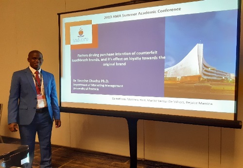 Marketing research presented at conference in the USA